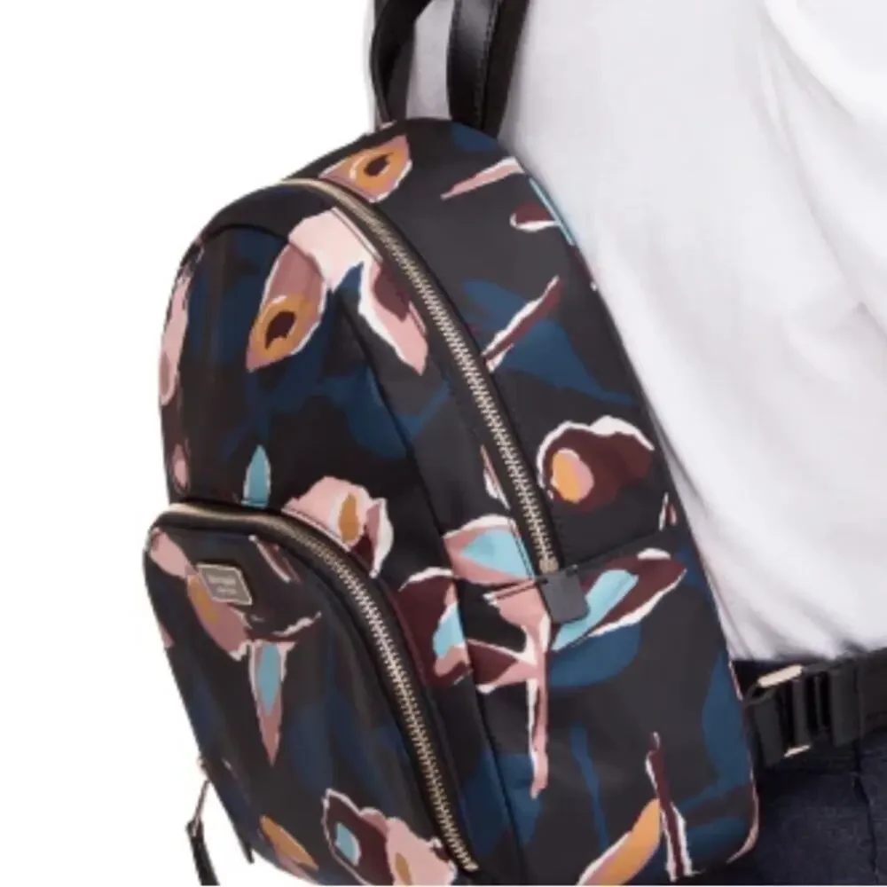 Kate Spade ♠️ Floral Backpack - Black Multicolor